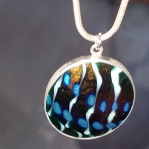 Lundberg Studios Glass Art Pendant Necklace